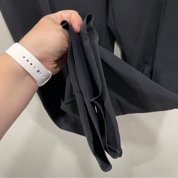 Athleta Pintucket Flat Front Ankle Pants Black Small - Picture 5 of 8